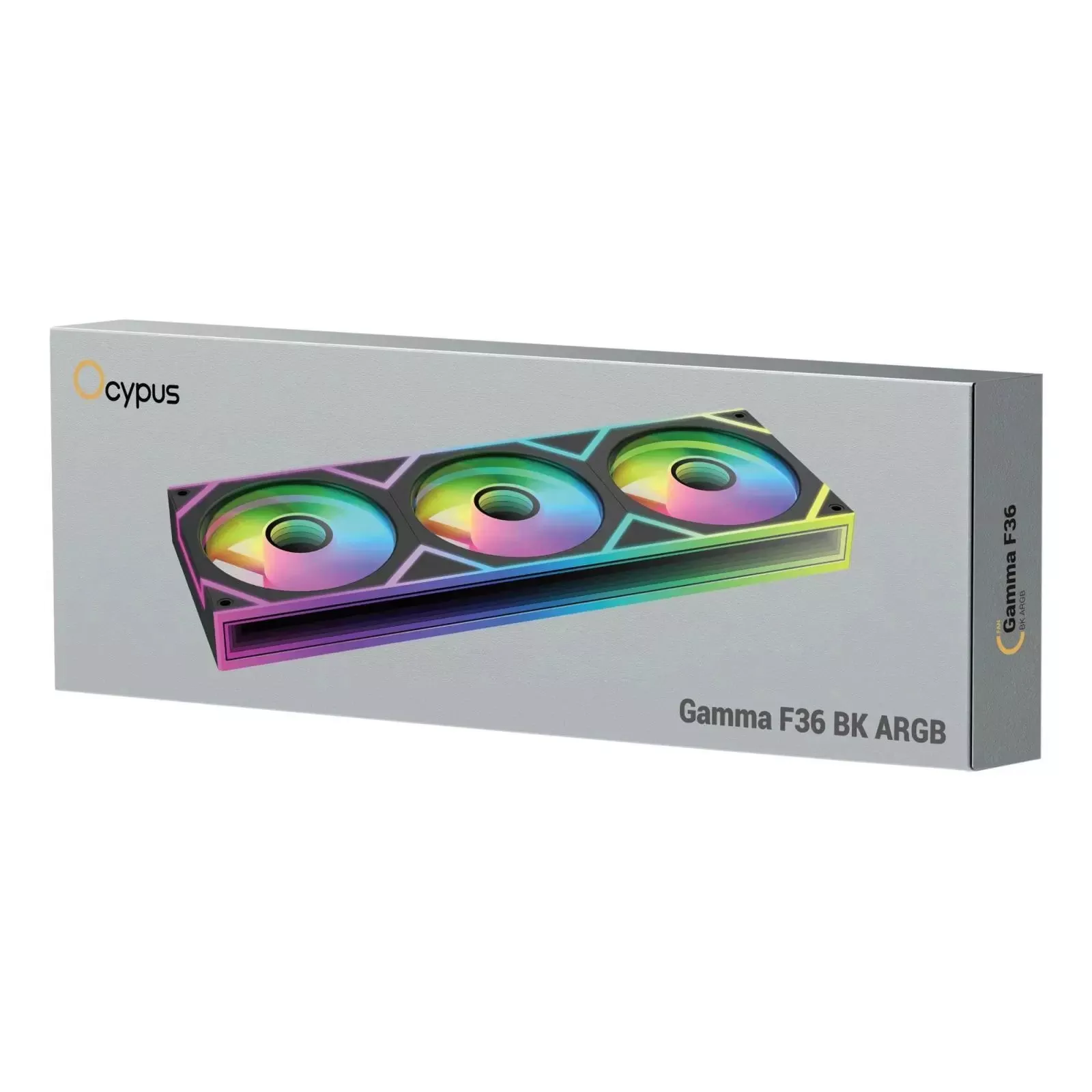 Кулер для корпуса OCYPUS GAMMA F36 ARGB чорний (GAMMA-F36-BK3AM00X-GL) (UA)