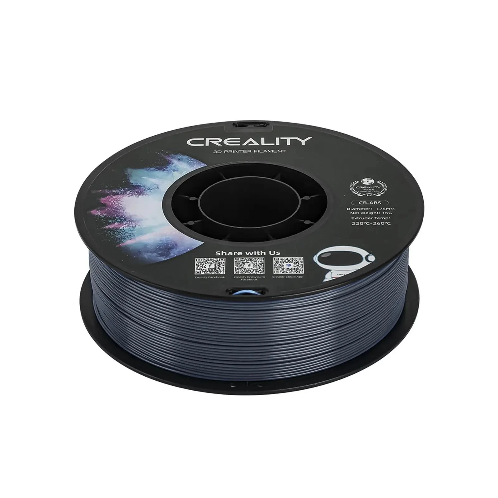 Пластик для 3D-принтера Creality ABS 1кг, 1.75мм, gray (3301020034) (UA)