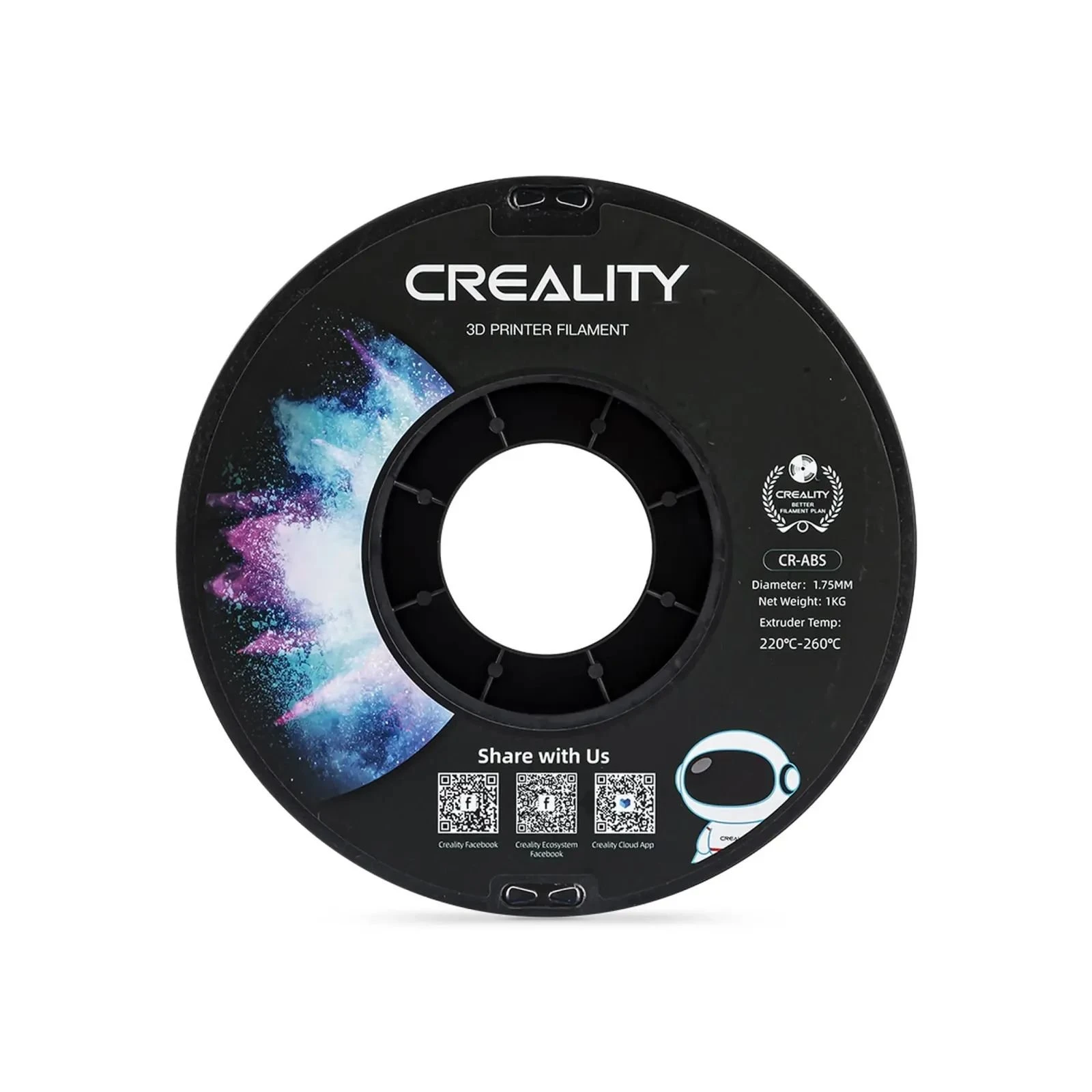 Пластик для 3D-принтера Creality ABS 1кг, 1.75мм, gray (3301020034) (UA)