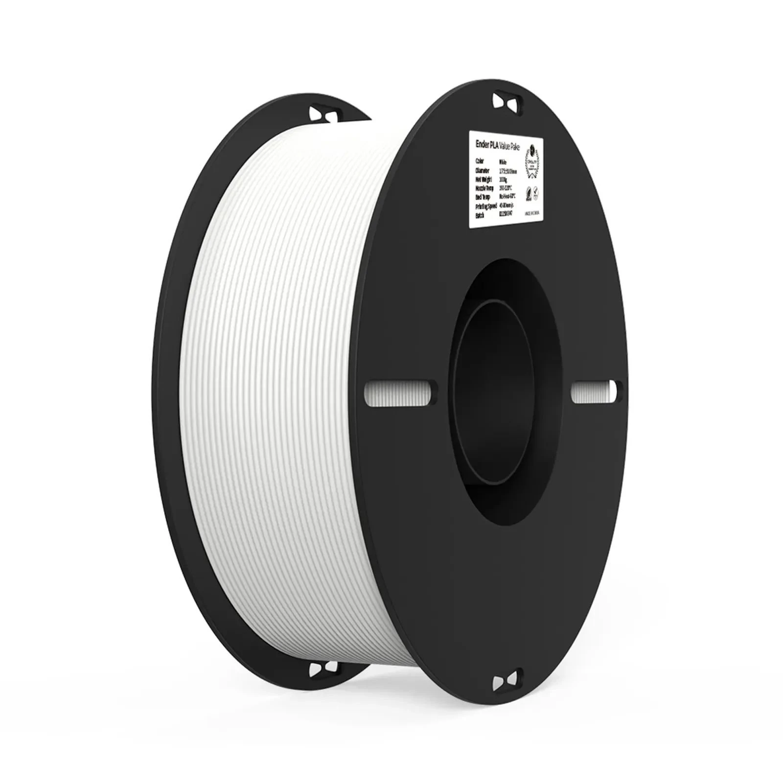 Пластик для 3D-принтера Creality PLA 2x1кг, 1.75мм, white+black (3301010337) (UA)