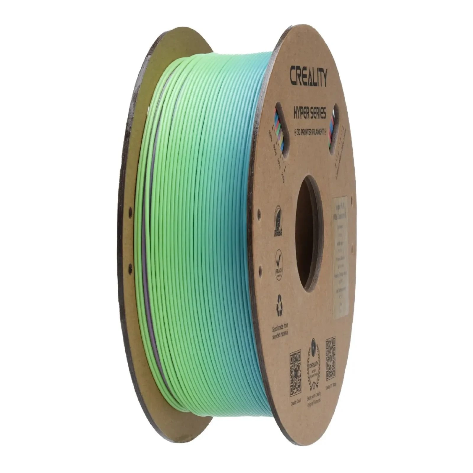 Пластик для 3D-принтера Creality PLA Hyper 1кг, 1.75мм, rainbow short, wild flower (3301010425) (UA) Тип пластику: PLA; Діаметр: 1.75 мм;