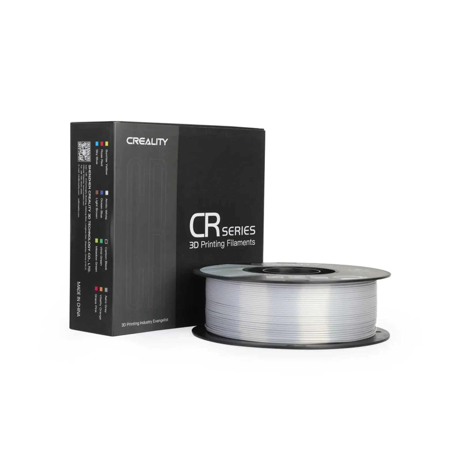Пластик для 3D-принтера Creality PLA silky shine 1кг, 1.75мм, silver (3301120007) (UA)