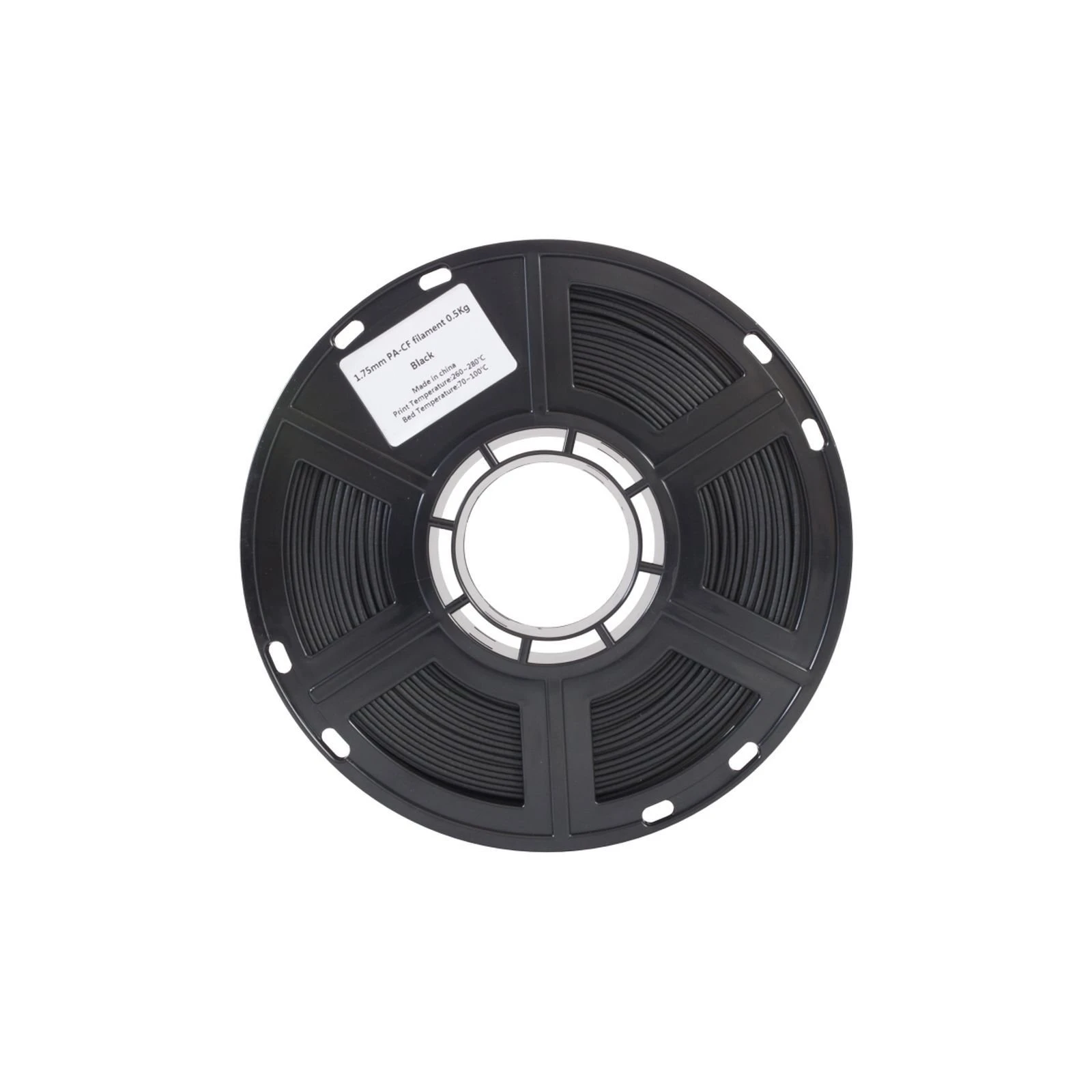 Пластик для 3D-принтера Flashforge PA-CF Carbon 1,75mm 0,5kg Black (PA-CF) (UA) Тип пластика: PA-CF; Диаметр: 1.75 мм;