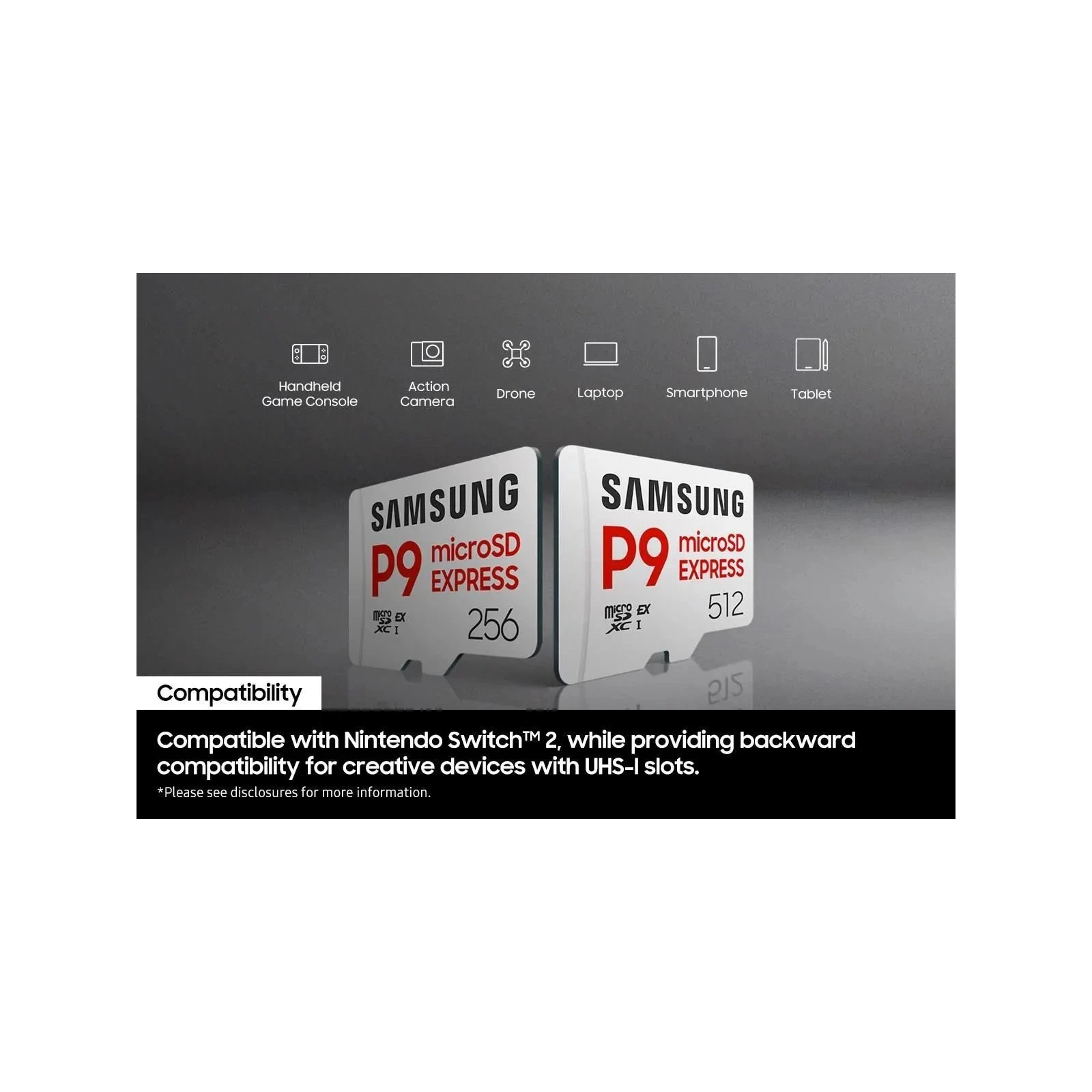 Samsung 256GB microSDXC class 10 SD7.1 UHS-I U3 V30 P9 Express (MB-MK256T/WW) (UA)