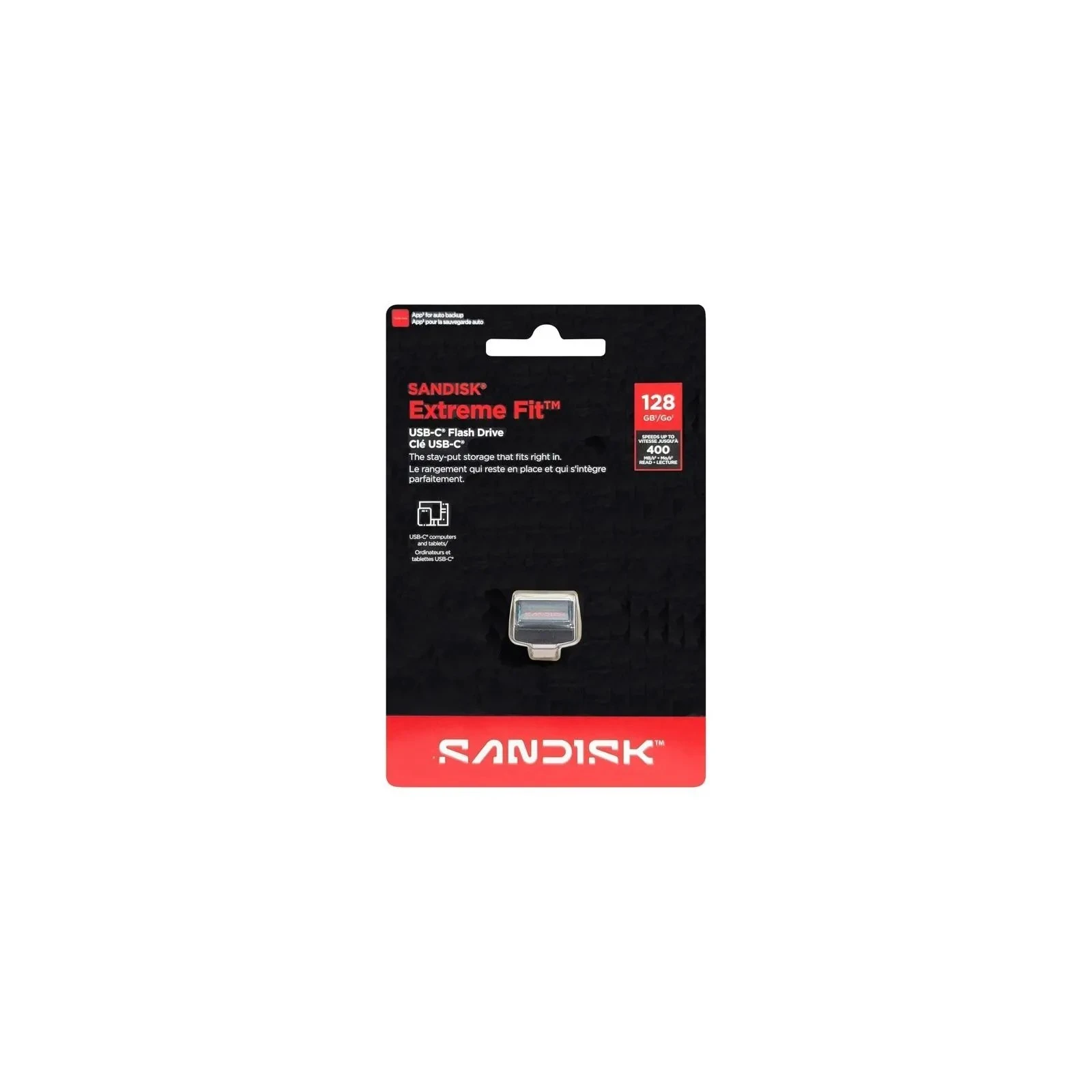 SanDisk 128GB Extreme Fit Black Type-C (SDCZ530-128G-G46) (UA)