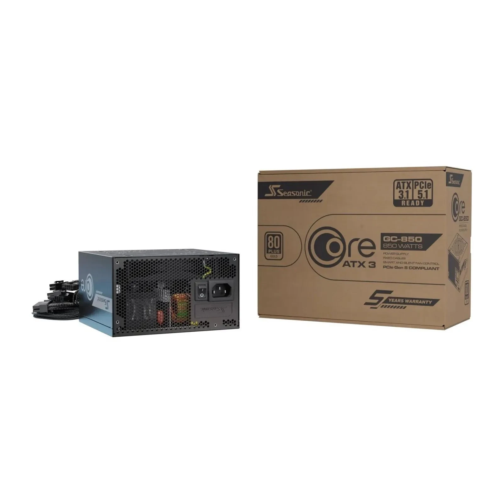 Seasonic 850W ATX 3.1 Core GC-850 (SRP-CGC851-A5A32SF) (UA)