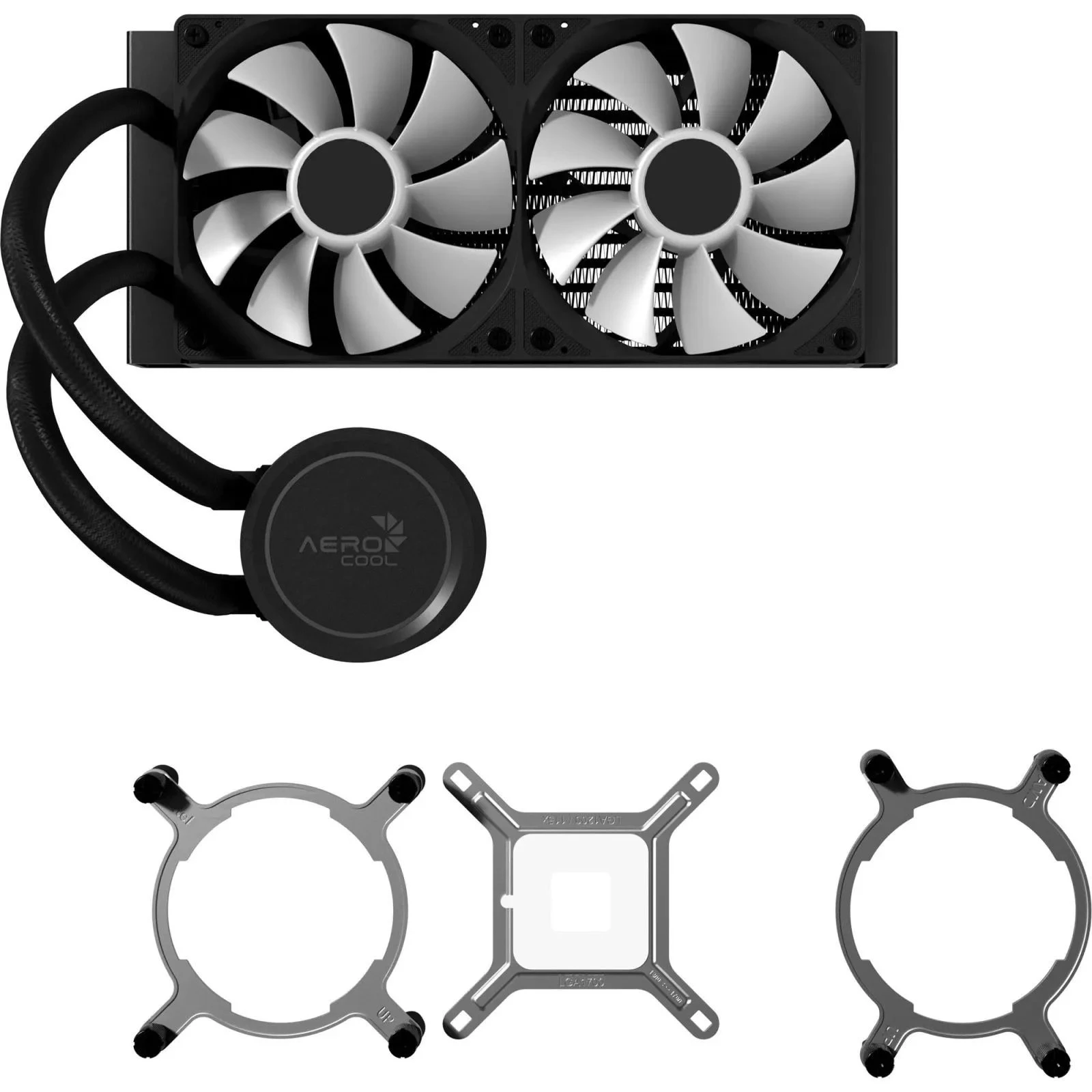Система жидкостного охлаждения AeroCool Abyss L240R Black (ACLA-AB24117.11) (UA)