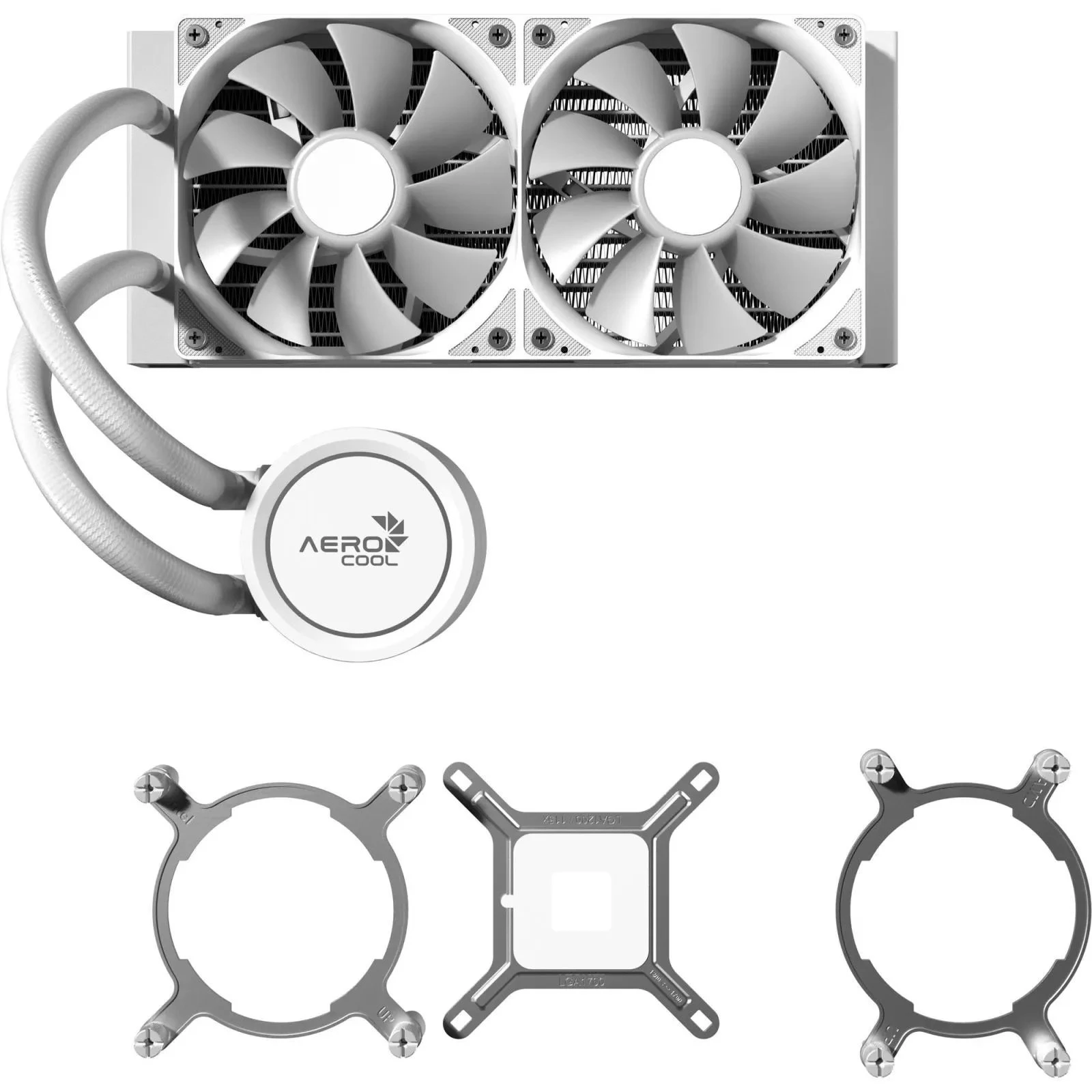 Система рідинного охолодження AeroCool Abyss L240R White (ACLA-AB24117.21) (UA)
