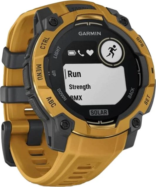Смарт-годинники Garmin Instinct 3 45mm Solar Sunburst з ремінцем Sunburst/Gray (010-02934-02) (UA)