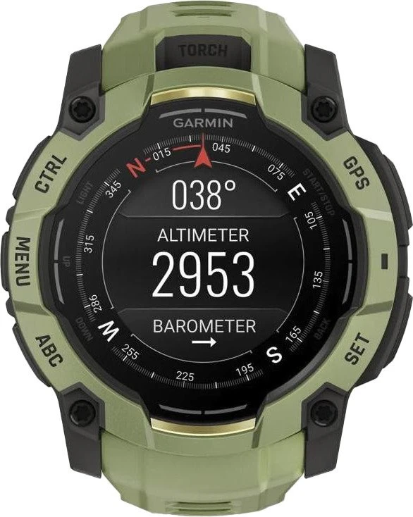 Смарт-годинники Garmin Instinct 3 50mm AMOLED Green with Fern Green Band (010-03020-02) (UA)
