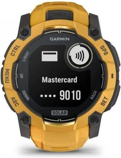 Смарт-годинники Garmin Instinct 3 50mm Solar Sunburst з ремінцем Sunburst/Gray (010-02935-02/42) (UA)