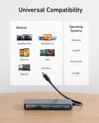 USB-хаб Anker USB-C 8-в-1 Black (A83830A2) (UA)