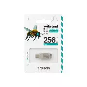 Wibrand 256GB Bee Silver USB 3.2/Type-C (WI3.2TC/BE256TC039S) (UA)