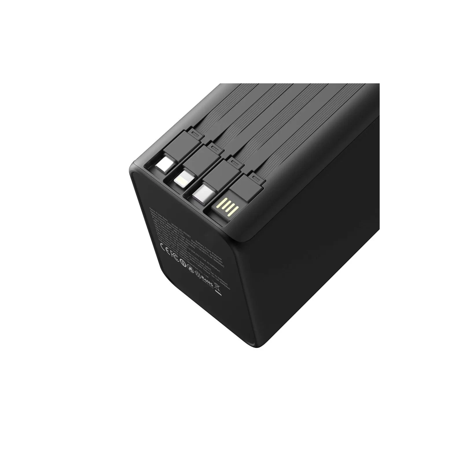 XO 80000mAh, PD/20W, QC/22,5W, Lamp, black (XO-PR287-BK) (UA)