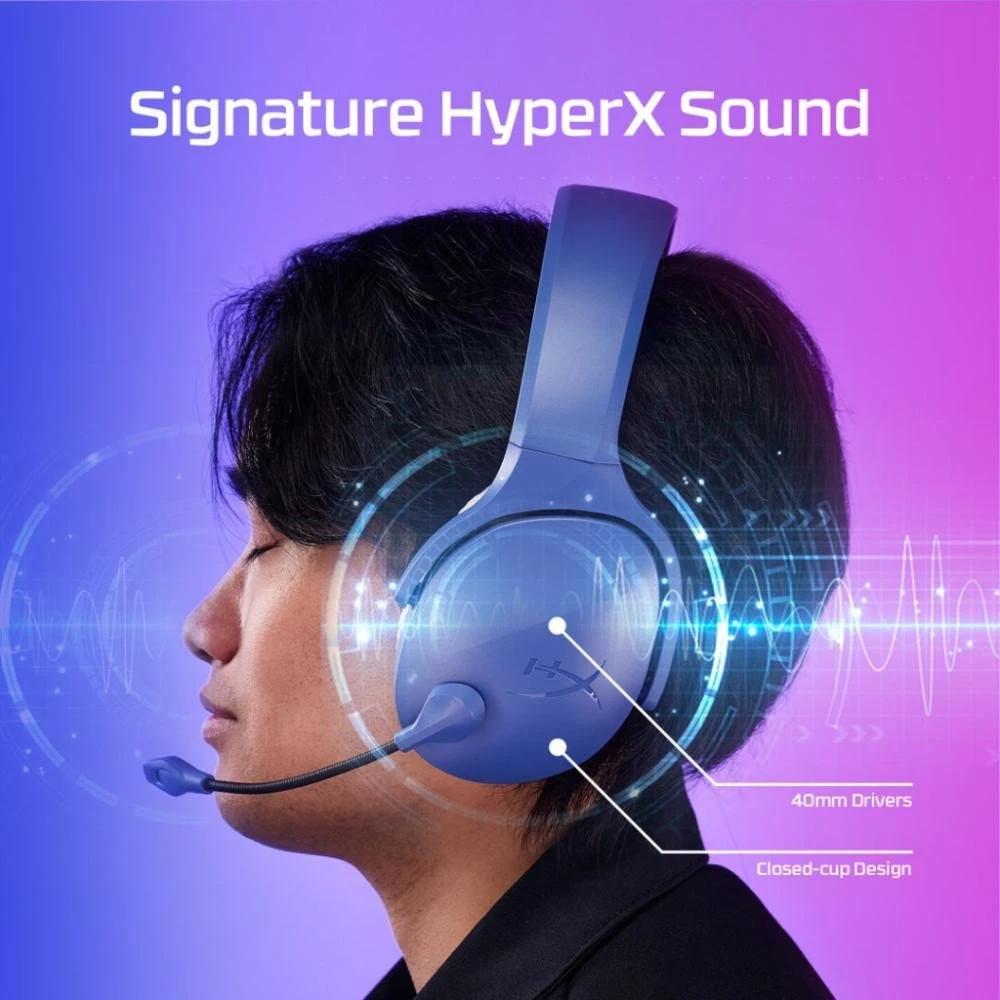 Навушники з мікрофоном HyperX Cloud Jet Wireless Black (AJ0T1AA) (UA)