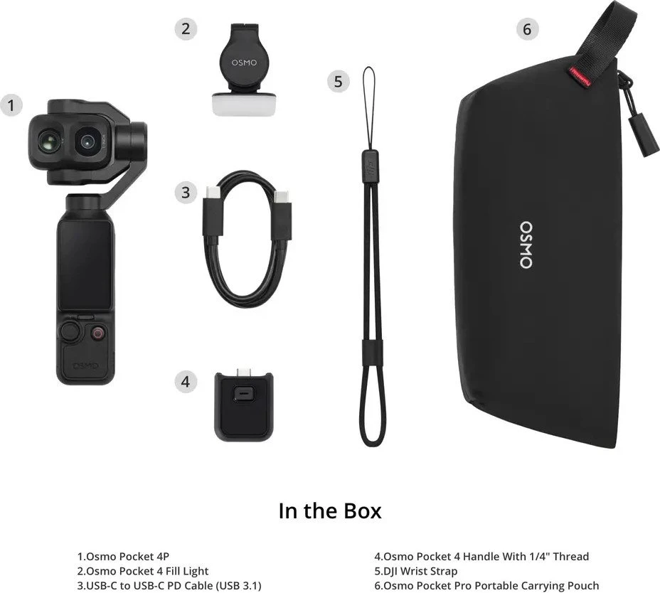 DJI Osmo Pocket 4P Standard Combo (CP.OS.00000658.01)