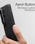 Чехол для смартфона Pitaka Edge Ultra-Slim Case with Aaron Button for Samsung Galaxy S26 - 600D Black/Grey [Twill] (KS2601)