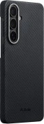 Чехол для смартфона Pitaka Edge Ultra-Slim Case with Aaron Button for Samsung Galaxy S26 - 600D Black/Grey [Twill] (KS2601)