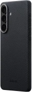 Чехол для смартфона Pitaka Edge Ultra-Slim Case with Aaron Button for Samsung Galaxy S26 - 600D Black/Grey [Twill] (KS2601)
