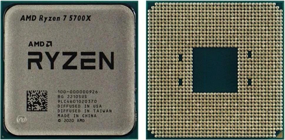 AMD Ryzen 7 5700X (100-100000926WOF) Тип: Процесор; Тип роз'єму: Socket AM4;