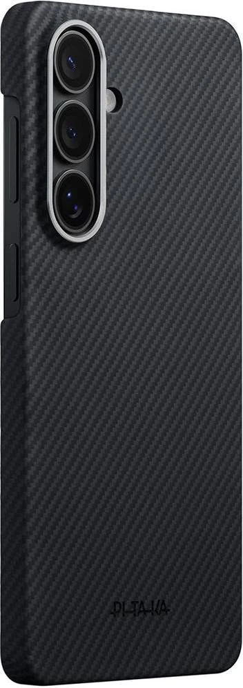 Чохол для смартфона Pitaka Edge Ultra-Slim Case with Aaron Button для Samsung Galaxy S26 - 600D Чорний/Сірий [Twill] (KS2601)