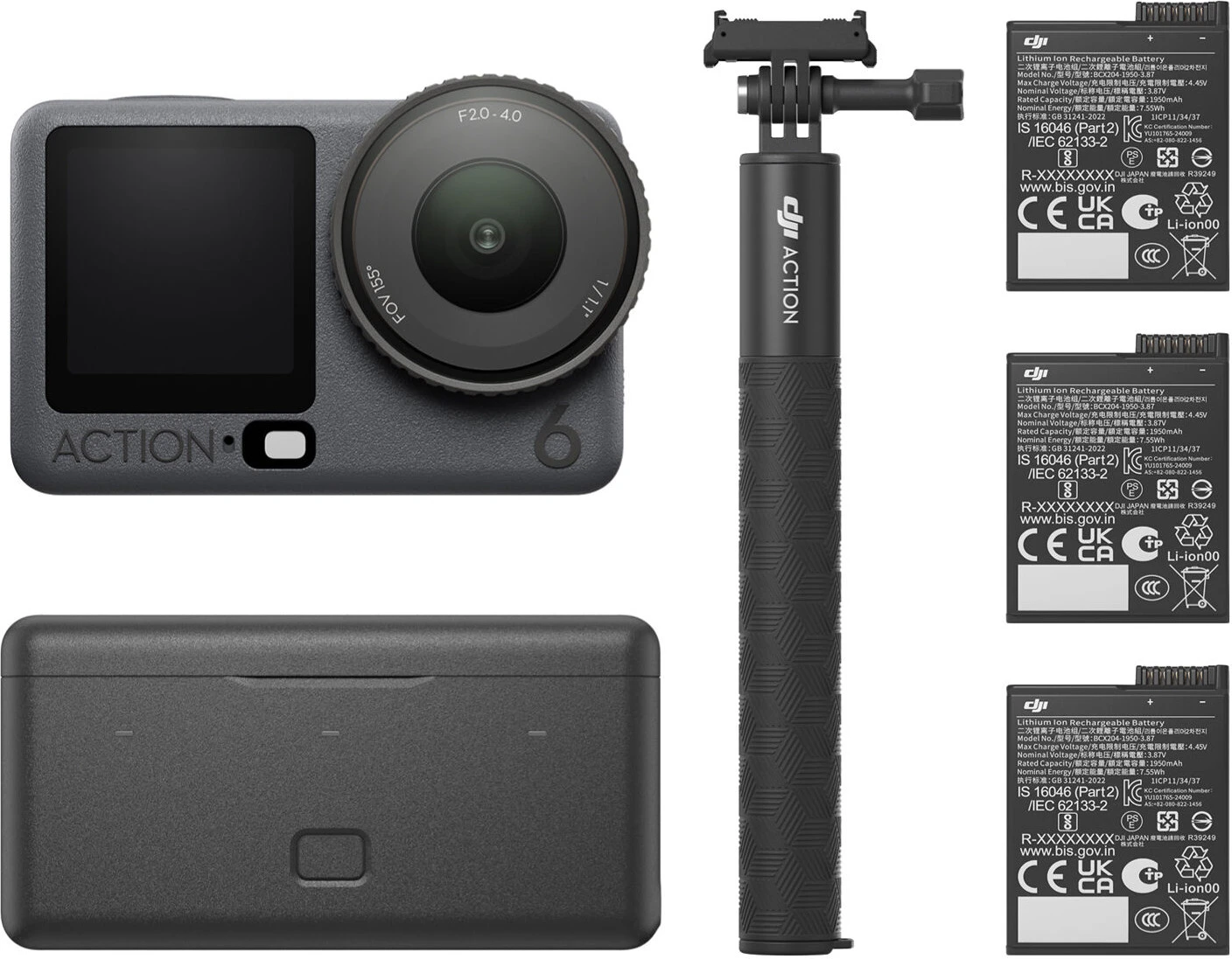 DJI Osmo Action 6 Adventure Combo (CP.OS.00000396.01) Black Тип: Экшн-камера / Форм-фактор: