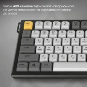 Ajazz AF82 Wireless/Bluetooth/USB UA Gray/White/Orange (AF82-GWO) (UA)