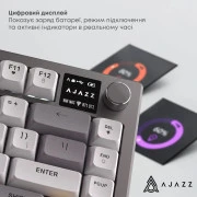 Ajazz AF82 Wireless/Bluetooth/USB UA Gray/White/Orange (AF82-GWO) (UA)