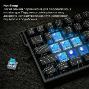 Ajazz AK680 V2 Ice Island Magnetic Switch USB UA Black/Gray/Yellow (AK680-V2-I-BGY) (UA)
