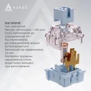 Ajazz AK680 V2 Ice Island Magnetic Switch USB UA Gray/Black (AK680-V2-I-GB) (UA)