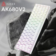 Ajazz AK680 V2 Ice Island Magnetic Switch USB UA White (AK680-V2-I-S-W) (UA)