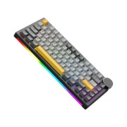 Ajazz AK820 V2 Coconut Flake Switch Wireless/Bluetooth/USB UA Black/Gray/Yellow (AK820-V2-CF-BGY) (UA)