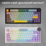 Ajazz AK820 V2 Coconut Flake Switch Wireless/Bluetooth/USB UA Purple/White/Blue (AK820-V2-CF-PWB) (UA)