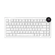 Ajazz AK820 V2 White Peach Switch Wireless/Bluetooth/USB UA White (AK820-V2-WP-S-W) (UA)