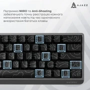 Ajazz NacodeX NK68 V2 Red Switch LED USB UA Black (NK68-V2-R-S-B) (UA)
