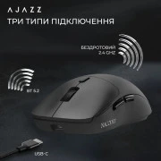 Ajazz NJ07-MC Combo Wireless/Bluetooth/USB Black (NJ07-MC-B) (UA)