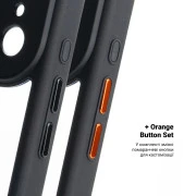 Чехол для мобильного телефона Armorstandart Unit-C MagCase Apple iPhone 17 Pro Black + Orange Button Set (ARM90585) (UA)