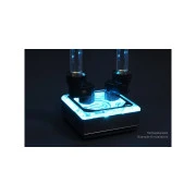 Фитинг для СЖО Alphacool Eiszapfen 16mm off set fitting rotatable - chrome (17602) (UA)