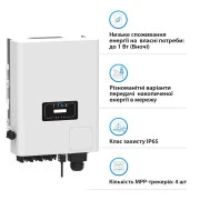 Солнечный инвертор Deye SUN-50K-G04, 50KW, 3ф (SUN-50K-G04) (UA)