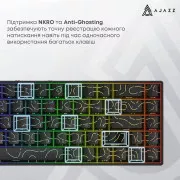 Ajazz AK680 V2 Ice Island Magnetic Switch USB UA White (AK680-V2-I-S-W) (UA)