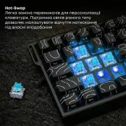 Ajazz AK680 V2 Ice Island Magnetic Switch USB UA White (AK680-V2-I-S-W) (UA)