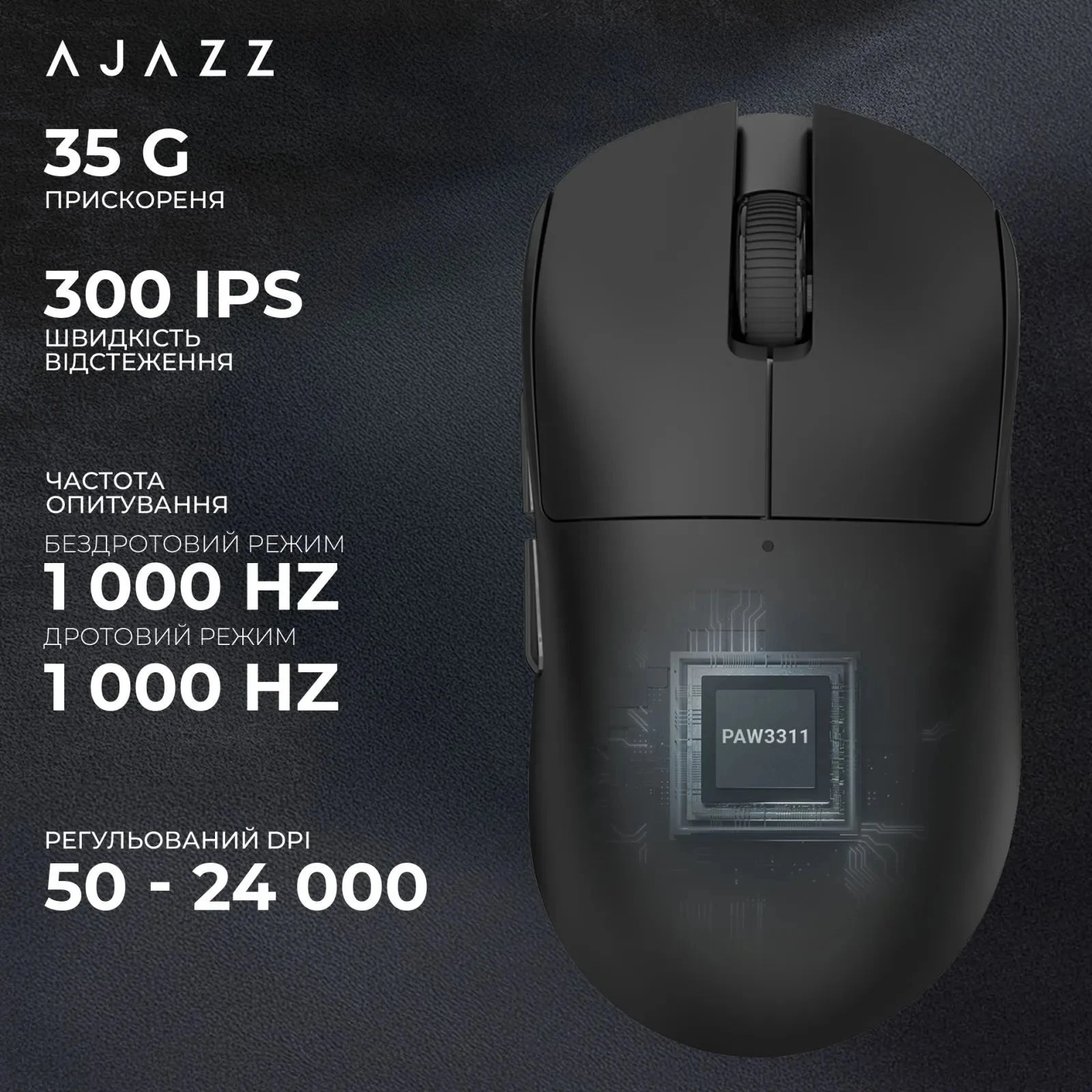 Ajazz x Nacodex NJ08-MC Wireless/Bluetooth/USB White (NJ08-MC-W) (UA)