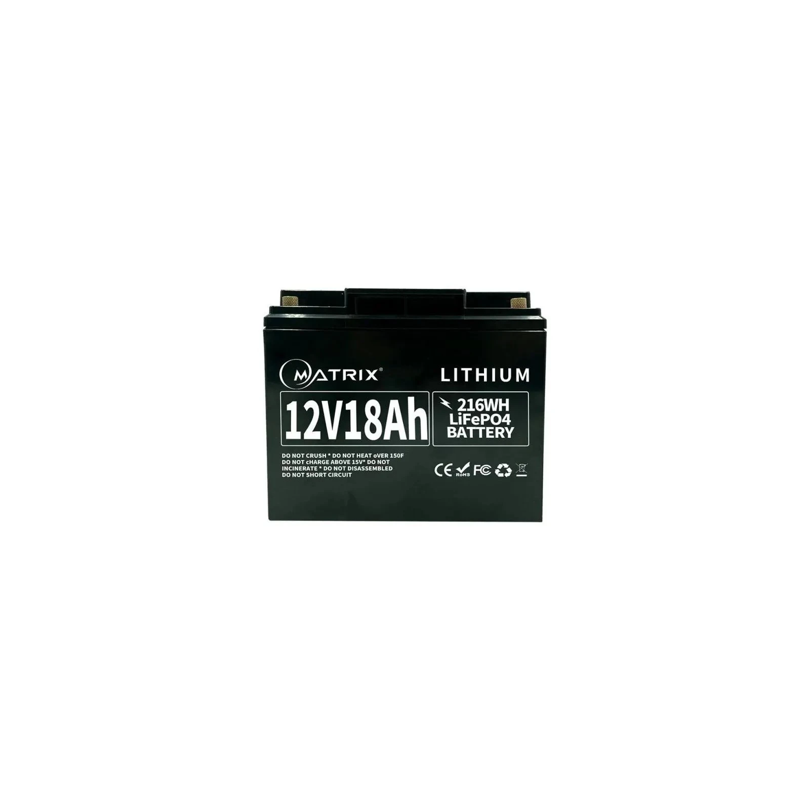 Батарея LiFePo4 Matrix 12.8V-18Ah 230.4Wh (MLR 1218) (UA)