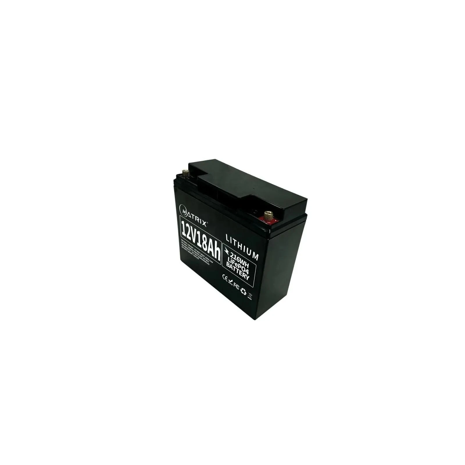 Батарея LiFePo4 Matrix 12.8V-18Ah 230.4Wh (MLR 1218) (UA)