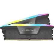 Corsair VENGEANCE RGB DDR5 64GB (2 x 32GB) DDR5 6000 CL40-50-50-96 1.35V Intel XMP AMD EXPO Gray (CMH64GX5M2D6000Z40)