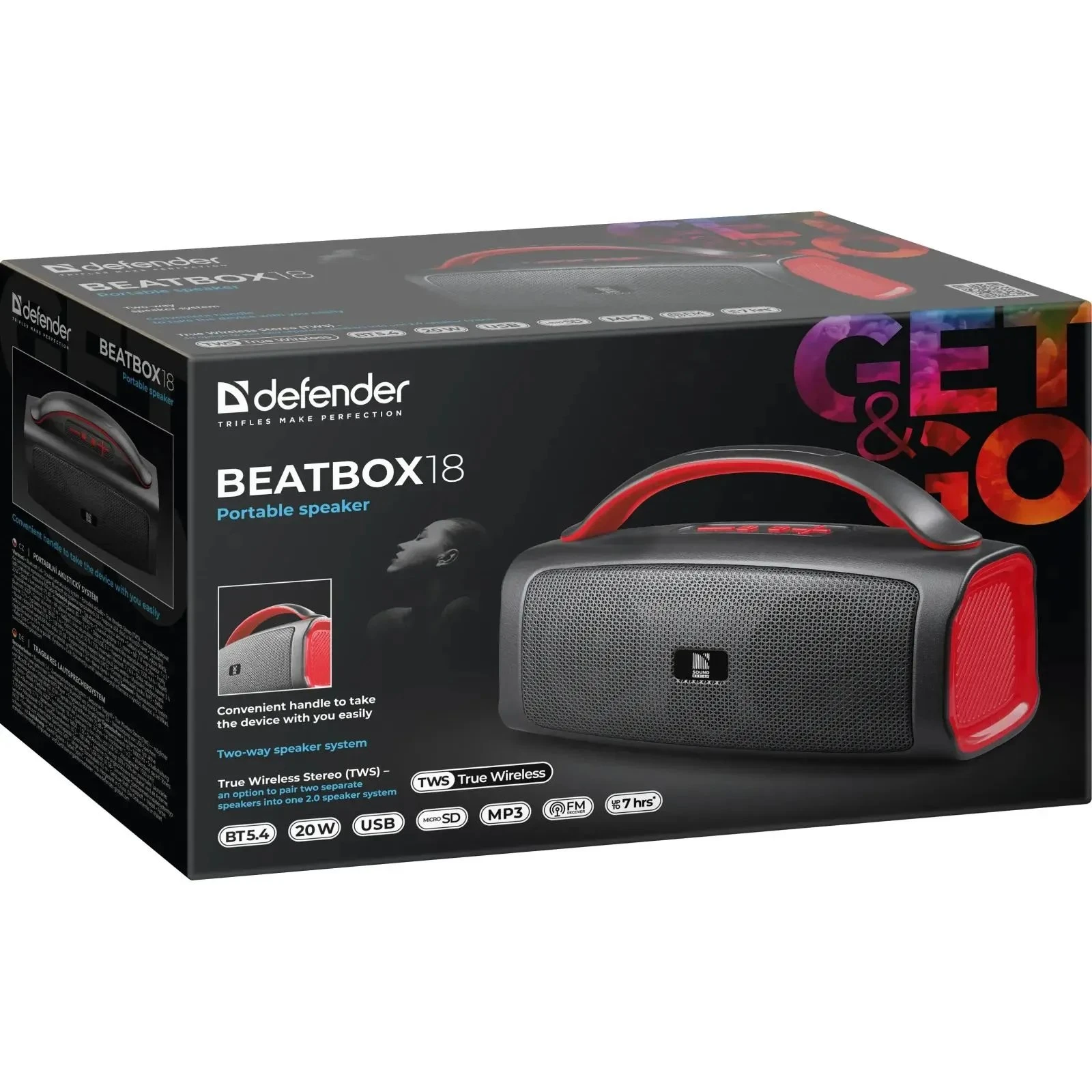 Defender Beatbox 18 Black (65218) (UA)