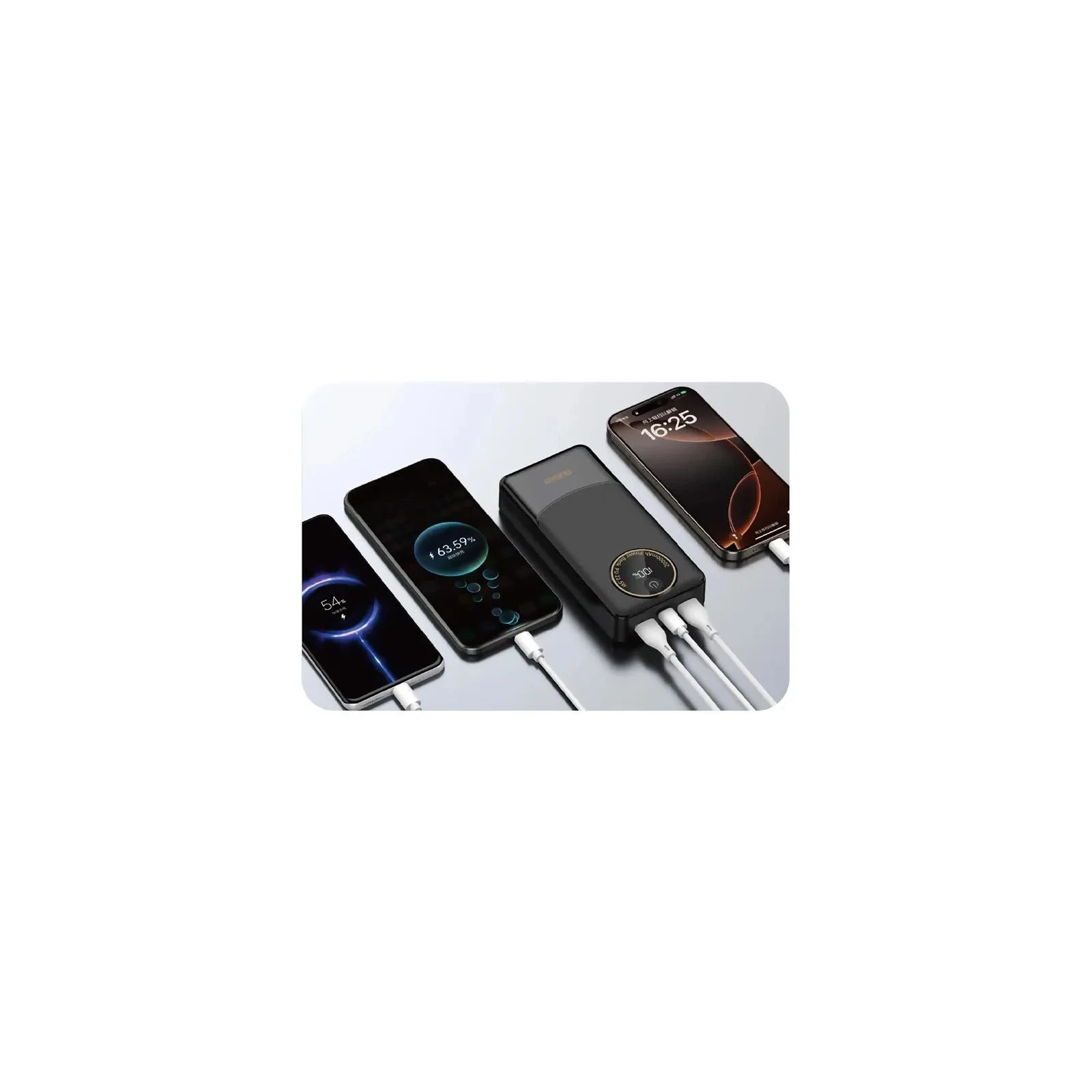 Dudao K12Pro 20000mAh PD/22.5W, USB-A, USB-C, Black (6976625333899) (UA)