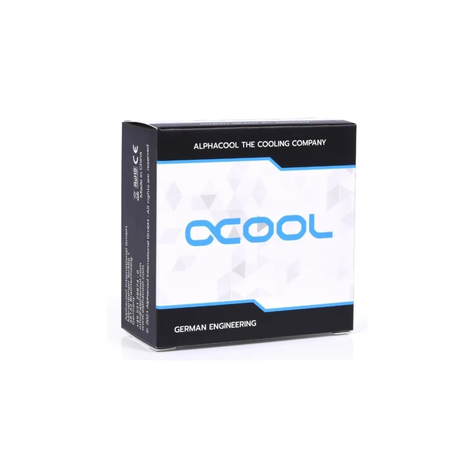 Фітинг для СЖО Alphacool Eiszapfen 16mm off set fitting rotatable - chrome (17602) (UA)