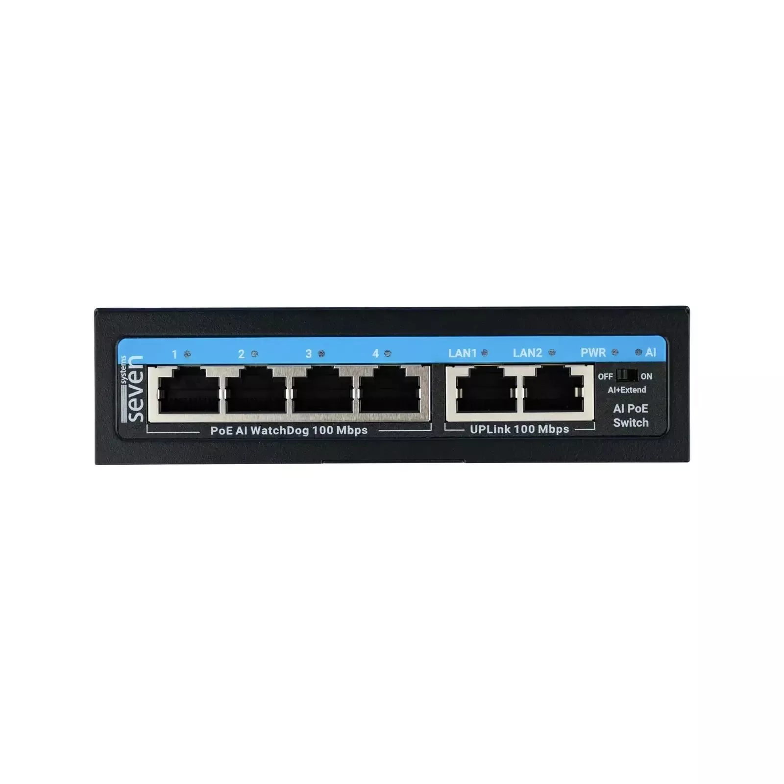 Коммутатор сетевой SEVEN Systems P7324 (UA) Тип: неуправляемый; Форм-фактор: