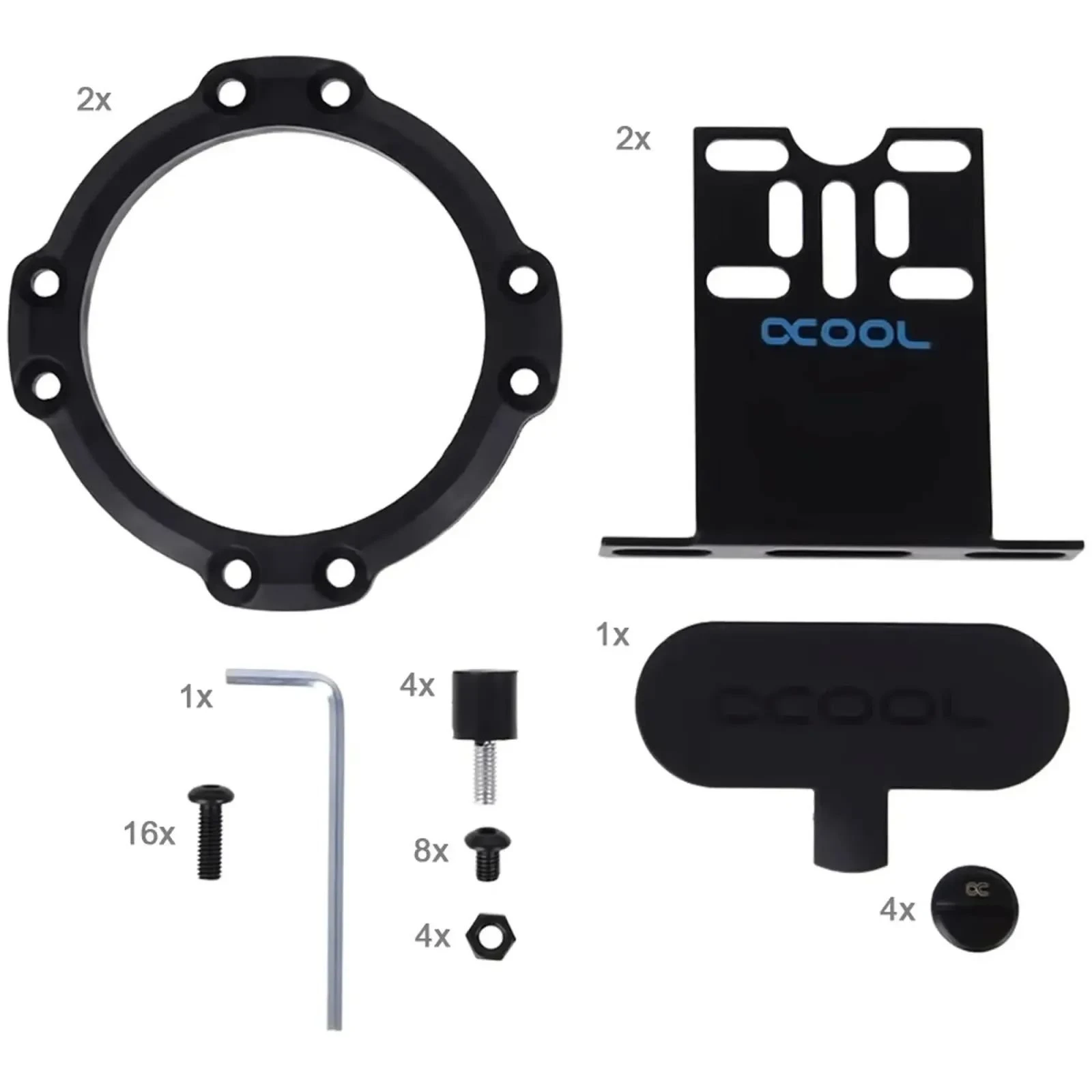 Резервуар для СЖО Alphacool Eisdecke D5 dual Acryl top (13312) (UA)